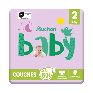 PRODUCTO ALCAMPO Baby Pañales talla 2 (3-6 kg) 60 uds.
