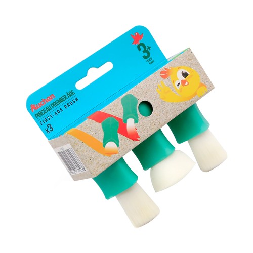 2Pcs  Chicky Pinceles Para Niños. AUCHAN