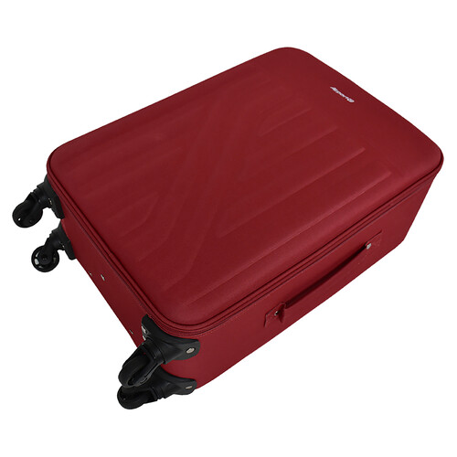 Maleta grande tipo trolley rígido de 61cm 4 ruedas, color rojo, AIRPORT.