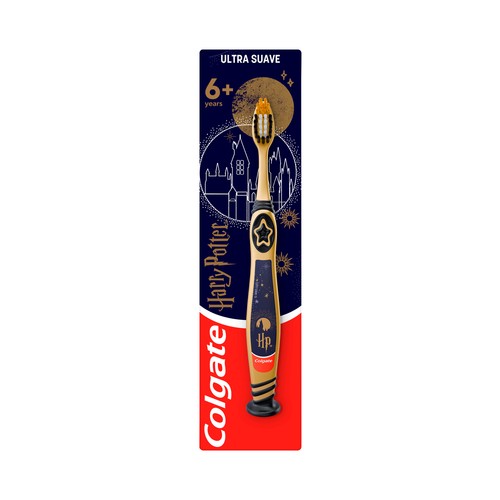 COLGATE Harry potter Cepillo de dientes infantil ultra suave, a partir de 6 años.