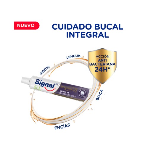 SIGNAL Integral 8 complete Pasta de dientes para un cuidado bucal integral y completo 3 x 75 ml.