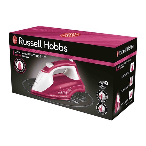 Plancha de vapor RUSSELL HOBBS Light & Easy 26480-56, suela cerámica, potencia 2400W.