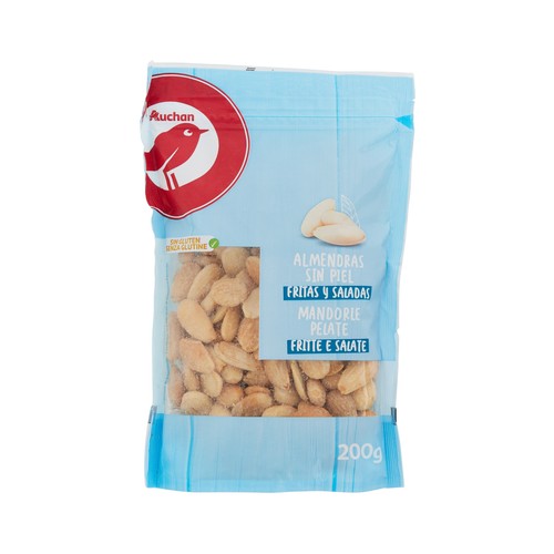 PRODUCTO ALCAMPO Almendras sin piel, fritas y saladas 200 g.