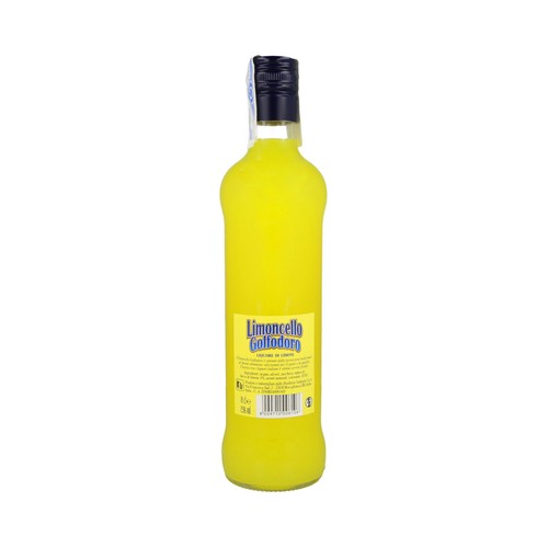 GOLFODORO Licor de limón (limoncello) de origen italiano y elaborado de forma tradicional GOLFODORO botella de 70 cl.