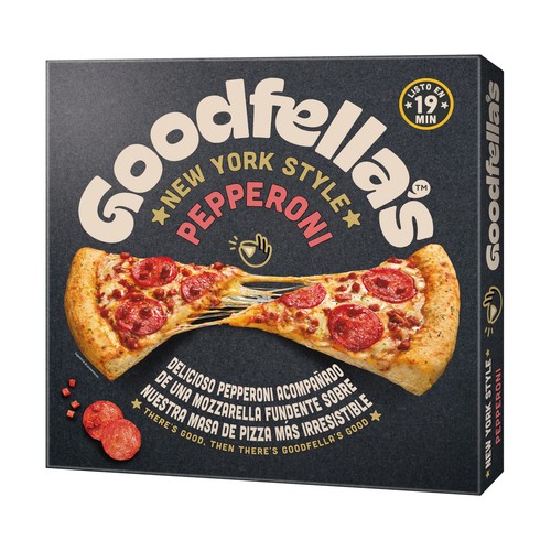 GOODFELLA´S New York style Pizza de pepperoni y mozzarella 532 g.
