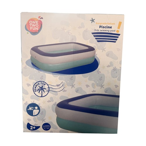 Piscina hinchable infantil 144x102x37cm  ONE TWO FUN.