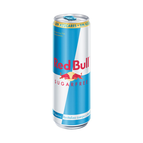 RED BULL SUGAR FREE  Bebida energética sin azúcares lata 335 ml.