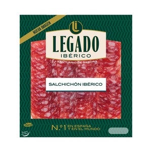 De El Pozo Salchichón ibérico, elaborado sin gluten y cortado en finas lonchas 75 g.