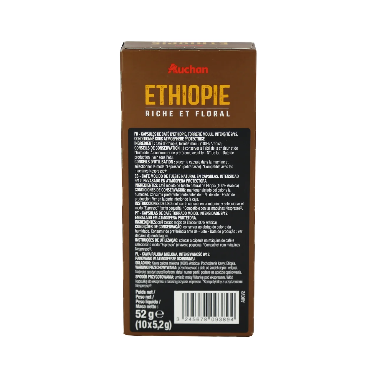 PRODUCTO ALCAMPO Café en cápsulas Etiopia I9, 10 uds.