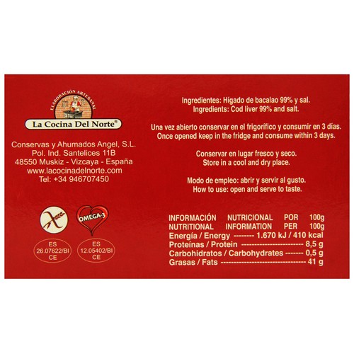 SOF Hígado de bacalao ahumado SOF 121 gramos