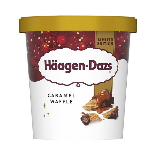 HÄAGEN-DAZS Limited edition Tarrina de helado de caramelo, chocolate y trozos de gofre 420 ml.