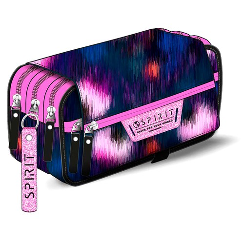 Estuche portatodo 3 zip Ninfee. SPIRIT