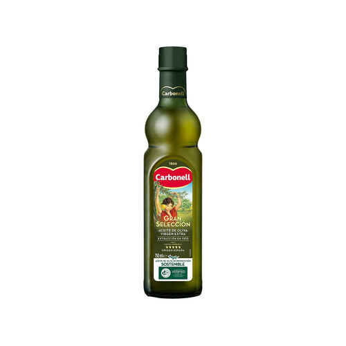 CARBONELL Gran Selección  Aceite de oliva virgen extra botella de cristal de 750 ml.