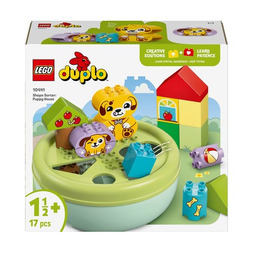 LEGO Duplo Clasificador de formas: Casa de los perritos 10441, 17 piezas, +18 meses.