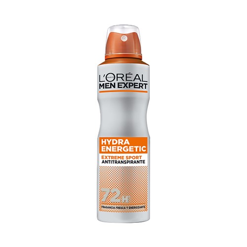 L´ORÉAL PARIS Men expert hydra energetic extrene sport Desodorante en spray para hombre, antitranspirante 72 horas 150 ml.