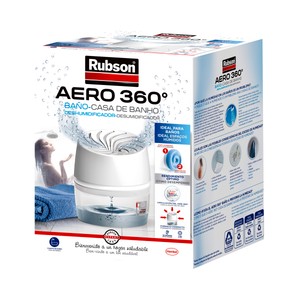 Deshumidificador, especial baño, Aero 360°. incluye 1 recambio.