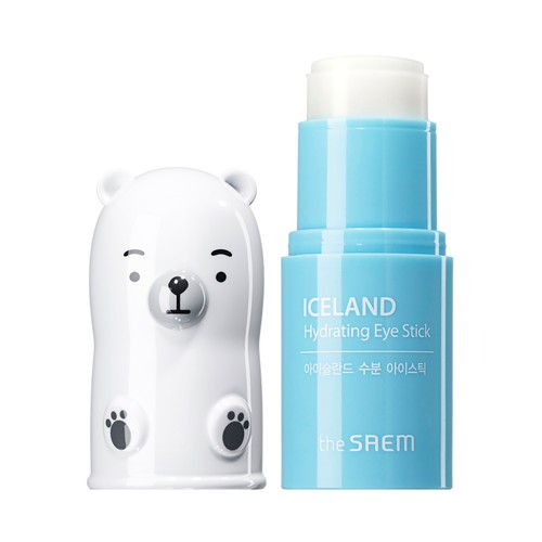 THE SAEM Iceland Contorno de ojos hidratante y descongestionante en stick.