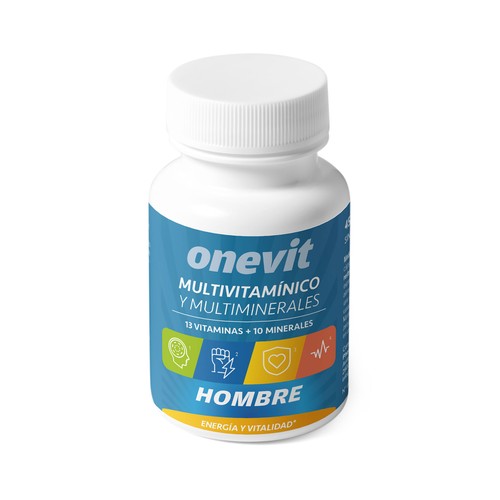 ONEVIT Multivitamínico (13) y multiminerales (11), para hombres 45 uds.