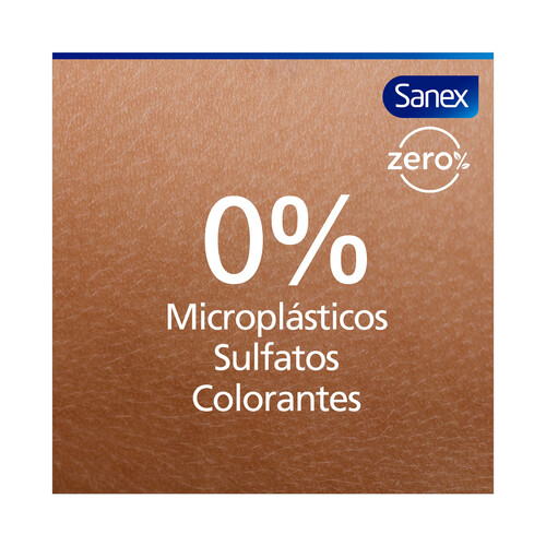 SANEX Gel de ducha o baño hidratante para todo tipo de pieles SANEX Zero% 600 ml.