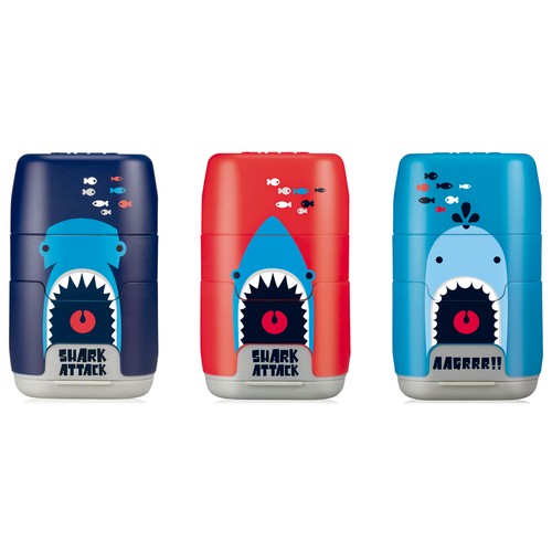 Blíster afilaborra Shark Attack + 2 gomas de recambio 430, MILAN.