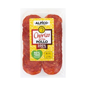 Imagen de ALPICO Chorizo de pollo extra cortado en lonchas 75 g.