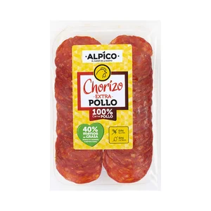 ALPICO Chorizo de pollo extra cortado en lonchas 75 g.