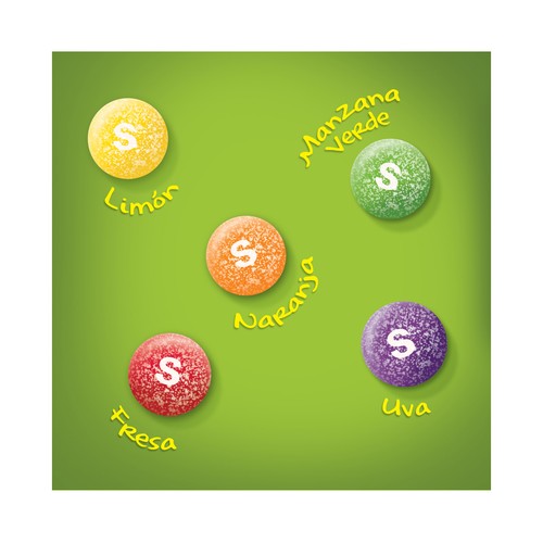 SKITTLES Crazy sour Caramelo blando grajeado 174 g.