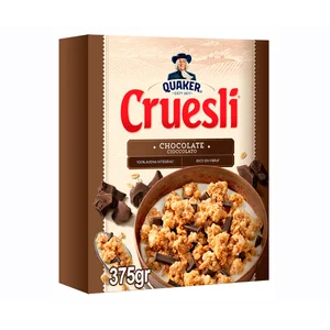 QUAKER Cereales muesli con chocolate Cruesli 375 g.