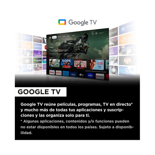 Televisión 139,7 cm (55") TCL 55P61B 4K, Ultra HD, GOOGLE Tv, HDR10.