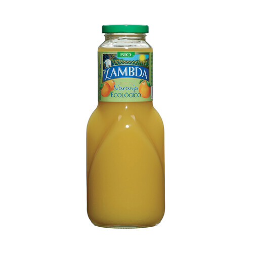LAMBDA Zumo ecológico de mango y naranja LAMBDA botella de 1 l.