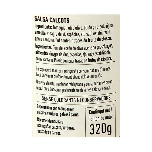 FERRER Salsa romesco especial calçots 385 g.