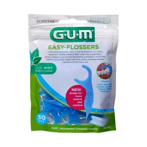 GUM Seda ultra resistente con flúor, vitamina E y sabor a menta fresca GUM 30 uds.