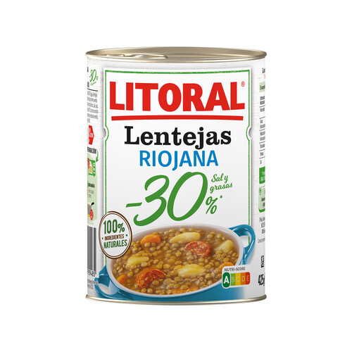 LITORAL Lentejas Riojanas LITORAL 425 g.