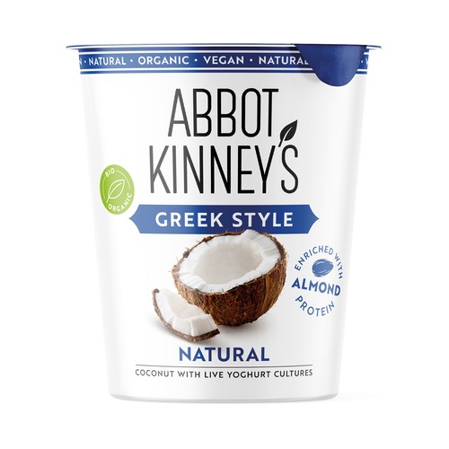 ABBOT KINNEY´S Postre estilo griego de coco ecológico 350 g.