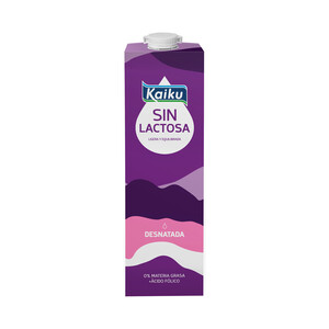 precios Kaiku Leche De Vaca Desnatada (0% Materia Grasa) Sin Lactosa Y Con Ácido Fólico  1 L. en Alcampo