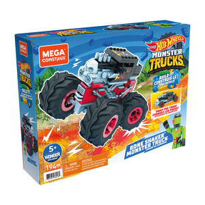 Jueguete de construcción Monster Truck, Tiger Shark o Bone Shaker, HOT WHEELS.