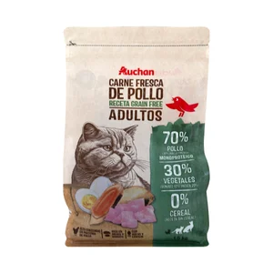 PRODUCTO ALCAMPO Grain free Alimento completo para gatos adultos a base de pollo 1.5 kg.