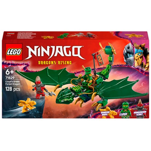LEGO Ninjago 71829, Dragón verde del bosque de Lloyd, 128 pcs +6 Años
