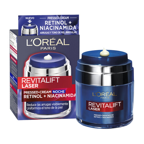 L´ORÉAL PARIS Crema de noche reductora de arrugas con Retinol y Niacinamida L´ORÉAL PARIS Revitalift laser 50 ml.