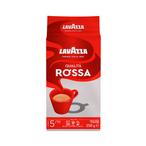 Café molido Italiano Qualità Rossa de LAVAZZA 250 g.