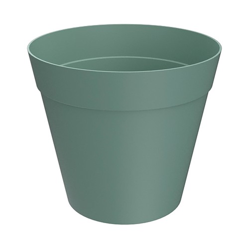 Maceta de 30cm, color verde, fabricada en plástico, GARDENSTAR ALCAMPO.