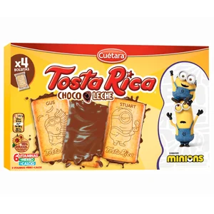 TOSTA RICA Galleta de chocolate con leche 140 g.