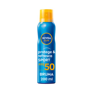 Imagen de NIVEA Sun protege & refresca sport Spray solar con textura bruma con FPS 50 (alto) 200 ml.