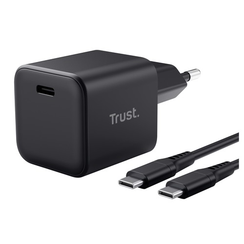 Cargador de pared TRUST Maxo Gan, 65W + cable USB