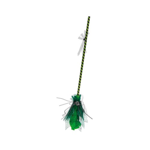 Escoba Bruja Cuqui Verde/Negra
