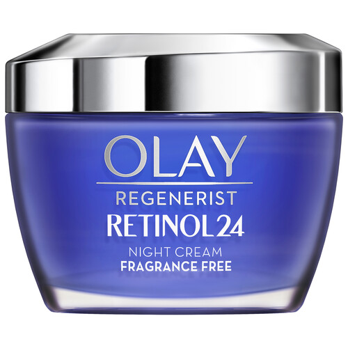 OLAY Regenerist retinol 24 Crema de noche hidratante y sin colorantes artificiales ni perfume 50 ml.