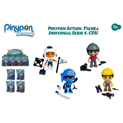 Figura individual surtida con accesorios incluidos, PINYPON ACTION.