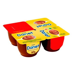 DANET de Danone Natillas de chocolate 4 x 120 g.