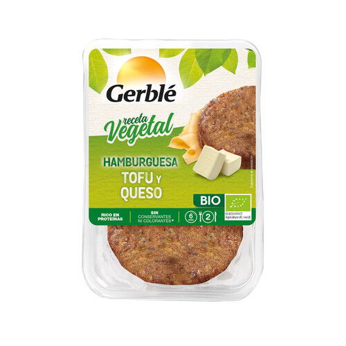 Hamburguesas queso y tofu GERBLÉ 200 g.