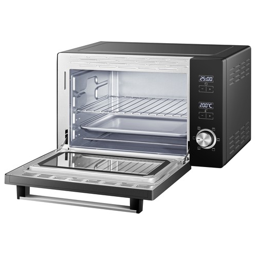 Horno de sobremesa QILIVE Q.6728 negro, 38L, 1800W, termostato, temporizador.